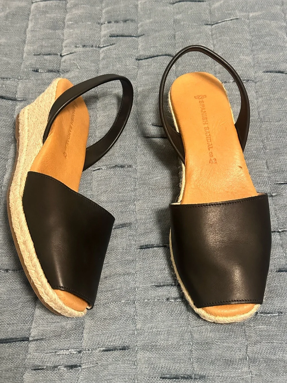 Spanish Sandal Company Espadrille Slingback Wedge